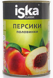 Компот "ISKA" Персики половинки в сиропе 425 мл. Тайланд 9575 - фото 8069
