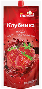 Ягода протертая с сахаром Клубника 280 гр. Россия 9285 - фото 8302