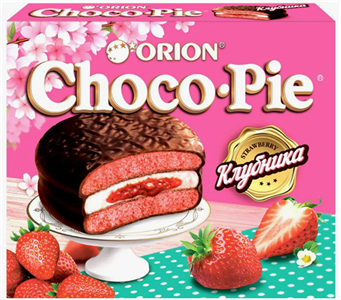 Choco-Pie клубника, 360 гр. Корея 9195 - фото 8312