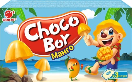 Печенье Choco Boy, манго, 45 гр. Корея 9231 - фото 8322