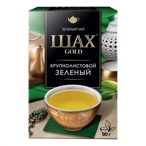 Чай Шах Gold, зеленый, крупнолистовой 90 гр. Россия 9395 - фото 8522