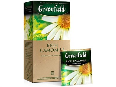 Чай Greenfield травяной Rich Camomile 25 п. Россия 9339 - фото 8538