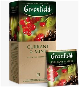 Чай Greenfield черный Currant and Mint 25 п. Россия 9335 - фото 8539